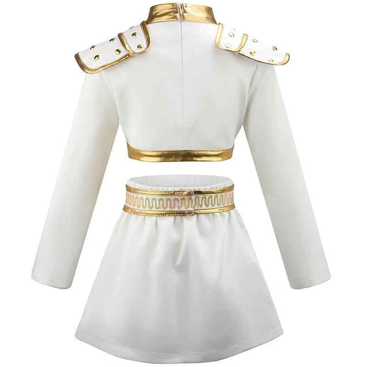 Kpop Demon Hunter Costume Rumi Halloween Cosplay Hot Girls Show Costume Black Shiny Set Halloween Girls Anime  clothing