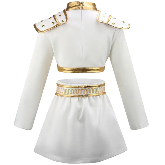 SS69 Anime Movie Cosplay Costume Set for Girls Cotton Polyester Dress Pants