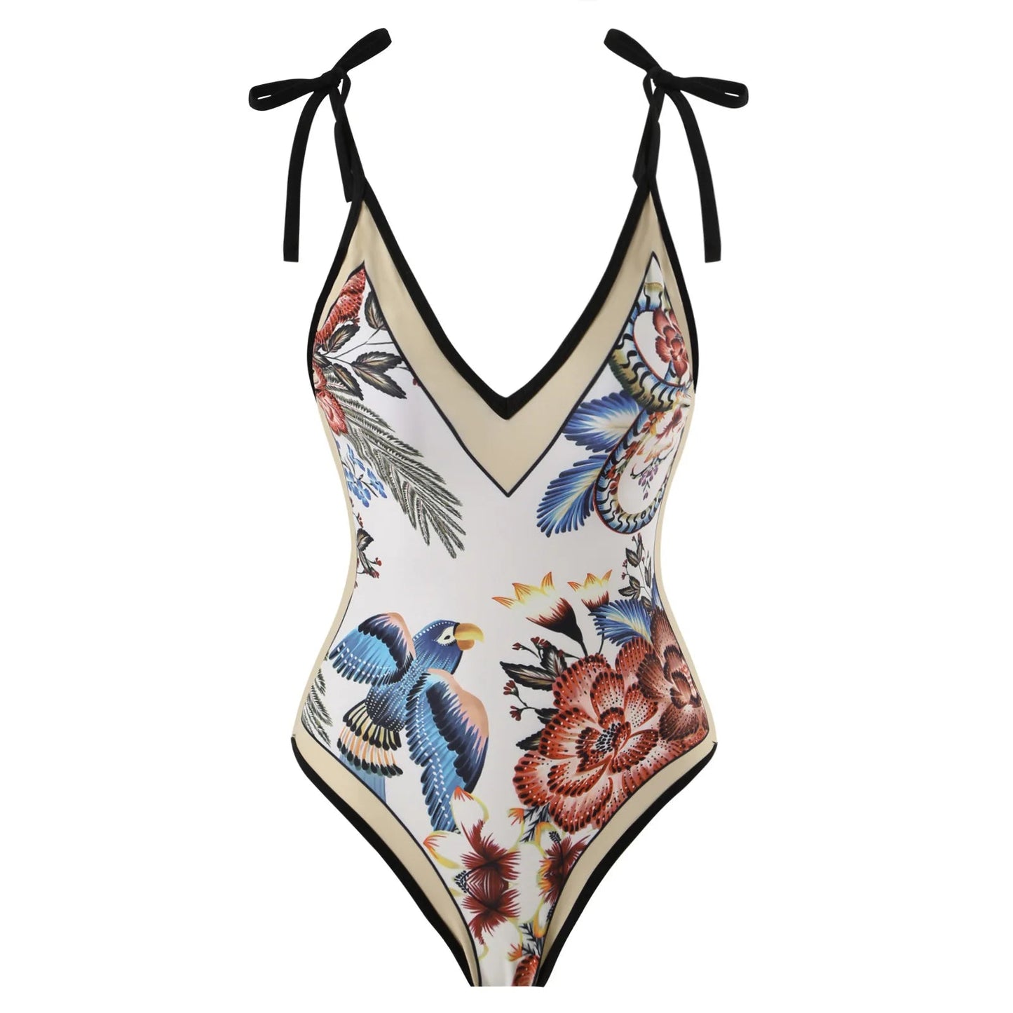 2023 New Arrival Push Up Women Bikini Set Floral Printed Ruffle Bikinis Strappy Bandage Swimwear Brazilian Biquini Bathing Suit SS69