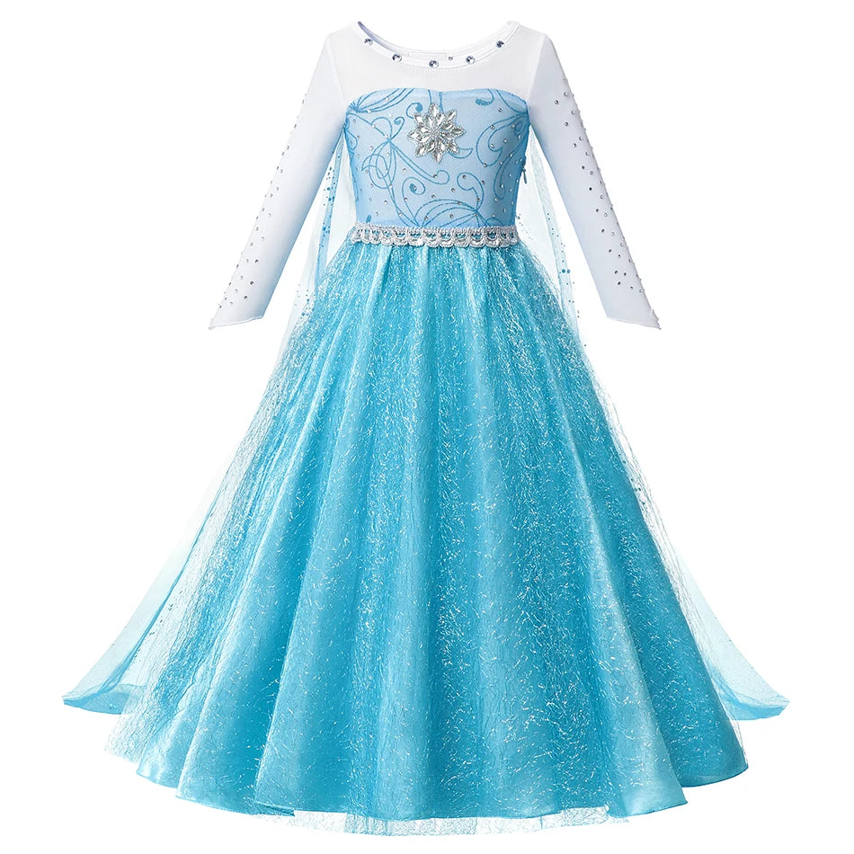 YOFEEL Girls Princess Tulle Sequins Ball Gown for Parties