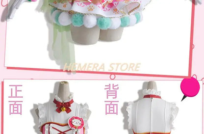 In Stock Anime LoveLive Cat Twin Tail Arcade Game 9 Characters Cosplay Costume Tojo Nozomi Nico Honoka Umi Rin Maki Eli Full Set - SS69