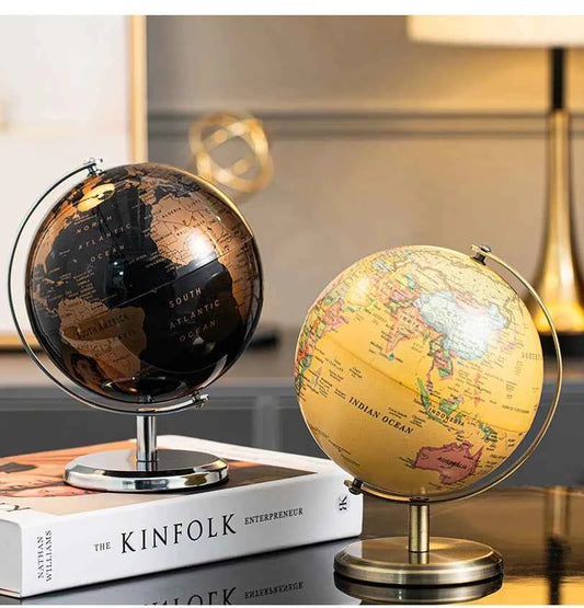 Home Decor Accessories Retro World Globe Modern Learning World Map Globe Kids Study Desk Decor Globe Geography Kids Education