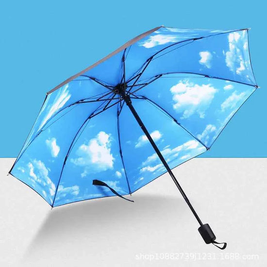 Beautiful Flower Painting Inside Men And Women Umbrella Sun And Rain Anti-uv Umbrellas Ladies Parasol Folding Paraguas For Gifts