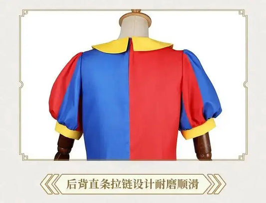SS69 The Amazing Digital Circus Pomni Cosplay Costume Polyester Uniform Set