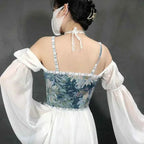 SS69 Lolita Corset Camisole Top - Y2K Underbust Body Shaper Polyester Blend