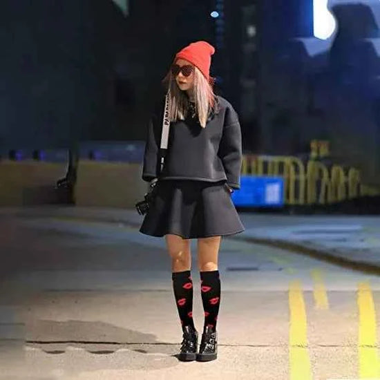 Compression Socks Varicose Veins Blood Circulation Pregnancy 20-30mmhg Nurse Socks Men Women Marathon Golf Cycling Sports Socks