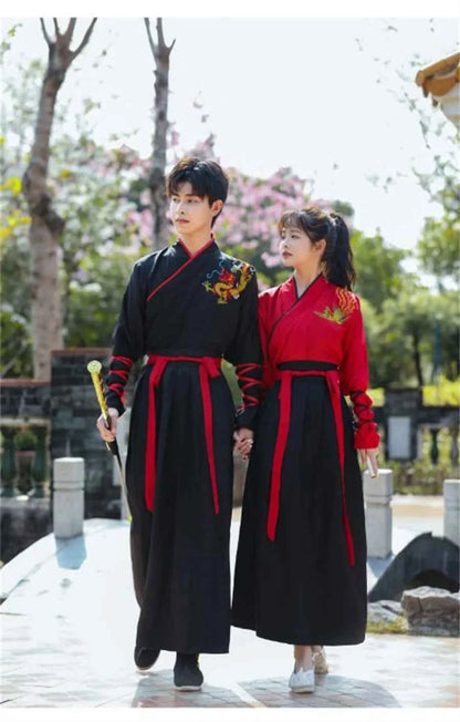 Japanese Vintage Kimono Samurai Cosplay Clothing Woman Man Chiinese Hanfu Crane Embroidery Cardigan Yukata Full Sleeve Retro