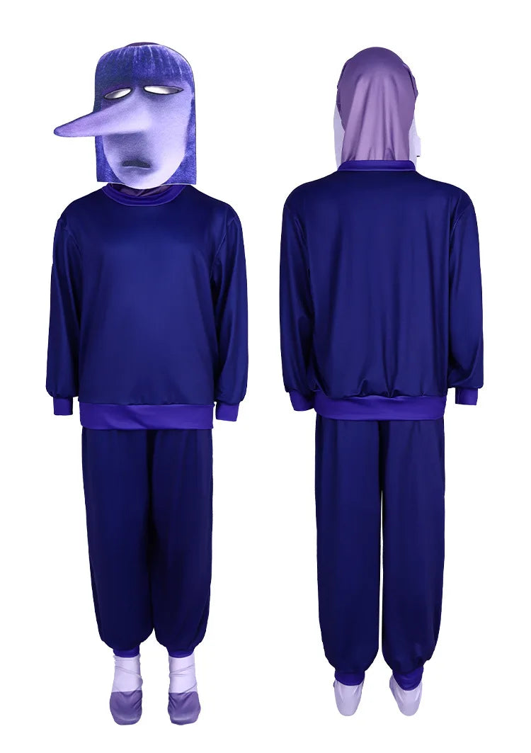 Inside Out Joy Cosplay Costume Unisex Polyester Jumpsuit for Halloween