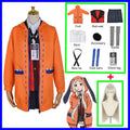Anime Kakegurui Cosplay Costume Kirari Momobami Uniform Yumeko Sayaka Compulsive Gambler Japanese School Girl Pleated Skirt Suit SS69 108.69 custume wig 4 / XS（old） / Anime Kakegurui