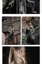 2025 chinese characteristic dunhuang feitian hanfu exotic princess folk dance suit travel photography hanfu clothes+accessories SS69