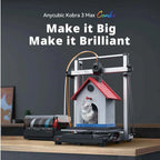 ANYCUBIC Kobra 3 Max Multi Color 3D Printer with Up to 600mm/s Print Speed Dual Gear Direct Extruder Build Volume 500*420*420mm