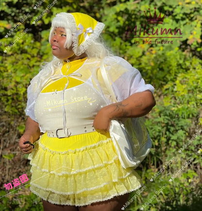 Mikumn Harajuku Sweet Lace Shorts Skirts Y2k Japanese Lolita Kawaii JK Ruffles Bloomers Women Elastic Waist Safety Short Pants SS69