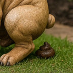New Creative Resin Craft Funny French Bulldog Statue Decor for Garden Yard Outdoor Home Art Ornament