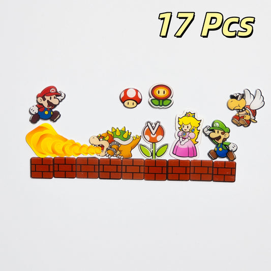 Cartoon Bros Fridge Magnet Home Kitchen Convenience Sticker Anime Photo Message Board Refrigerator Magnetic Stickers Home Dec