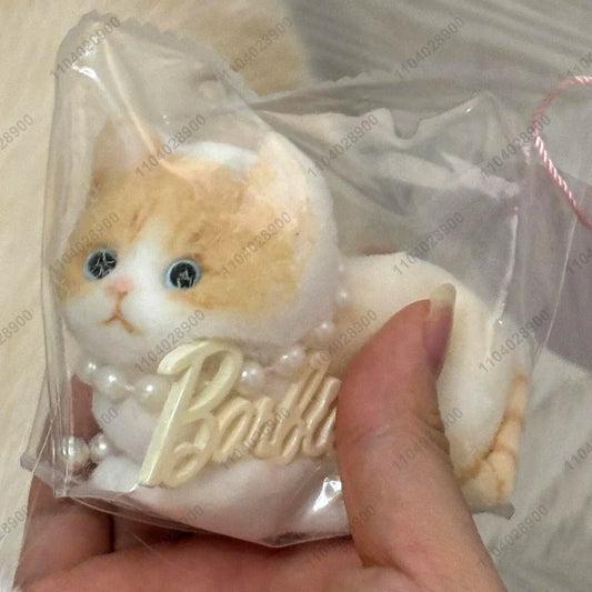 Handmade Kitty Cat Taba Squishy Silicone Fuzzy Kitten Soft Cat Mushy Squeeze Toy Mochi Toy Hand Relax Stress Release Gift Toy SS69 33.69 Multicolor