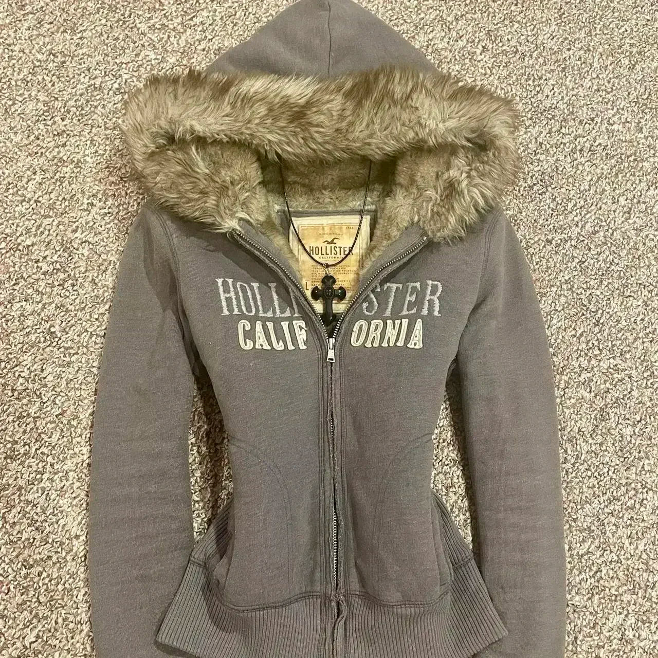 Vintage Casual Zipper Hoodie Jacket Cotton Warm Womens Fashion Jacket Y2k Clothes Letter Embroidery Hoodie Oversized Sweatshirt SS69 64.69 Beige / M