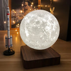 Mexllex Magnetic Floating Moon Lamp, 3D Printed Rotating LED