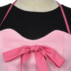 Anime JoJo's Bizarre Adventure Steel Ball Run Lucy Steel Cosplay Costume Pink Dress T-shirt Wig Woman Sexy Cute Carnival Suit