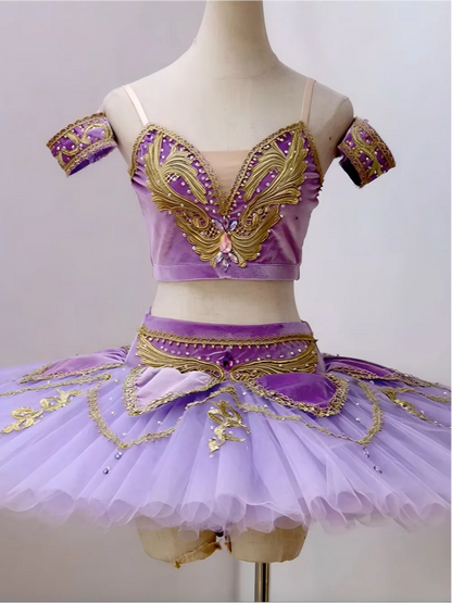 SS69 Women's Professional Classical Pancake Ballet Tutu with 9-Layer Tulle