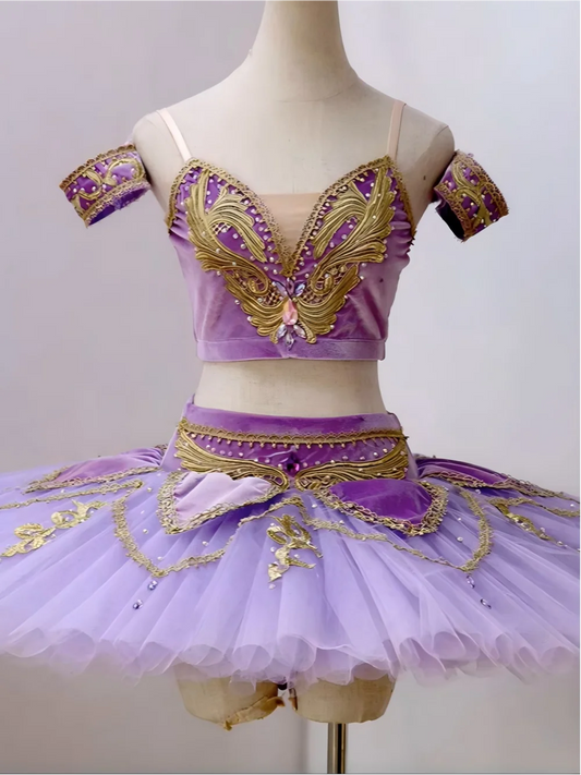 SS69 Women's Professional Classical Pancake Ballet Tutu with 9-Layer Tulle