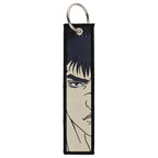 Sword Wind Legend Anime JOJO Wonderful Adventure Weaving Mark Keychain Sword Wind Legend Decorative Chain Fabric Key Pendant