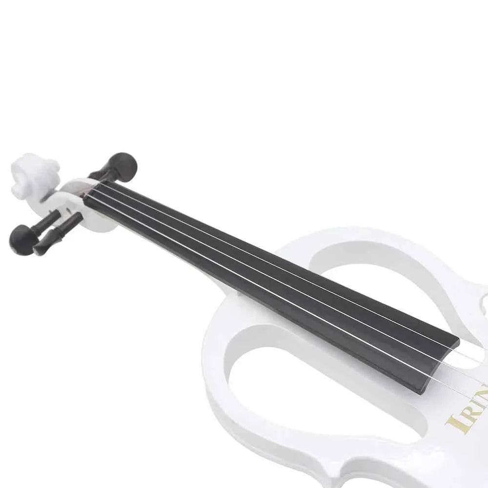 IRIN 4/4 Electric Violin Maple Body Silent Violin With Bow Case Headphone Cable Violin Shoulder Rest Aluminium Alloy Accessories