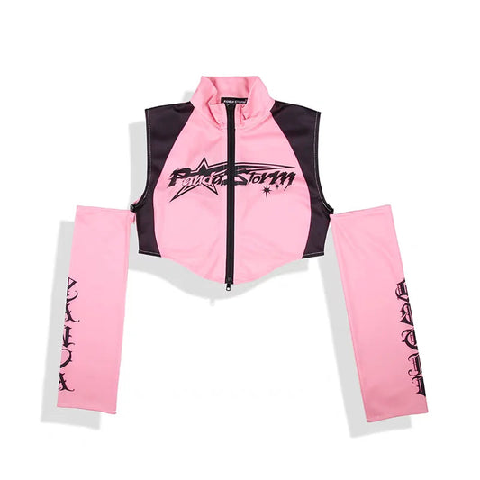 Hip Hop Dance Costume for Girls Pink Tops Black Pants Teenagers Boys Jazz Dance Performance Clothes Kpop Outfits Kids Stage Wear SS69 41.69 girl top / 170