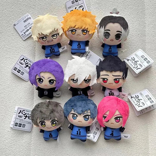 10cm New Blue Lock Plush Pendant KeyChain Isagi Yoichi Nagi Seishiro Mikage Reo Rin Itoshi Itoshi Sae Action Doll Toy Bag Gift SS69