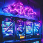 39.3inch 3D Thunder Cloud LED Ambient Light Remote and APP Control DIY Color Changing Light lamp for Game Room Party Club