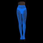 Women Glow in The Dark Fishnet Tight Rose Pattern Fishnet Tights Luminous Fishnet Halloween Party Festive Dress Up SS69