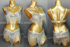 Sexy Girl Belly Dance Costume Wear Bar+Belt 2pc Set 10 Colors Ladies Bellydancing Costumes Bellydance Clothes
