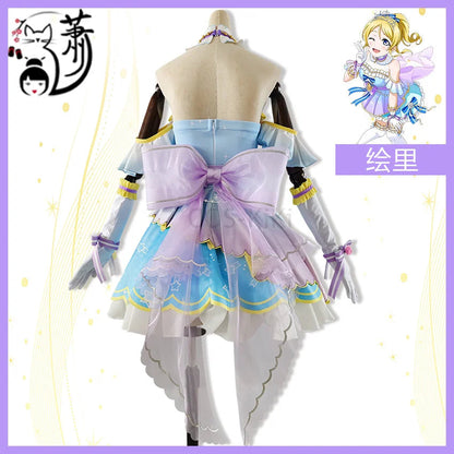 COS-KiKi Anime Lovelive Aqours Tojo Nozomi/Nishikino Maki All Members Fireworks Awakening Lolita Singing Suit Cosplay Costume SS69