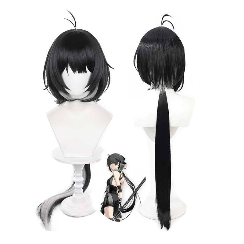 Wuthering Waves Rover Cosplay Costume Wig Female Uniform Earrings Bag Main Character Resonator Halloween Party for Women SS69 24.69 Wig Only / S