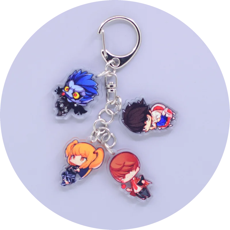 Game Anime Peripheral Keychain 10 Styles 4 in 1 Arcylic Cartoon Figures Keyrings Kawaii Key Chain Accessories SS69 6.69 03