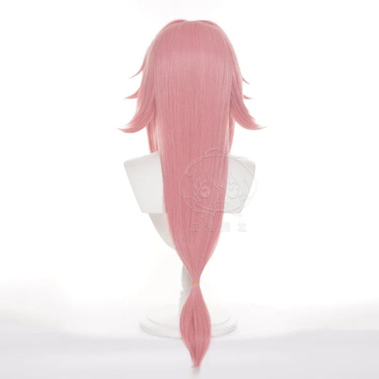 Genshin Impact Yae Miko Cosplay Costume Set with Wig Ears and Tail