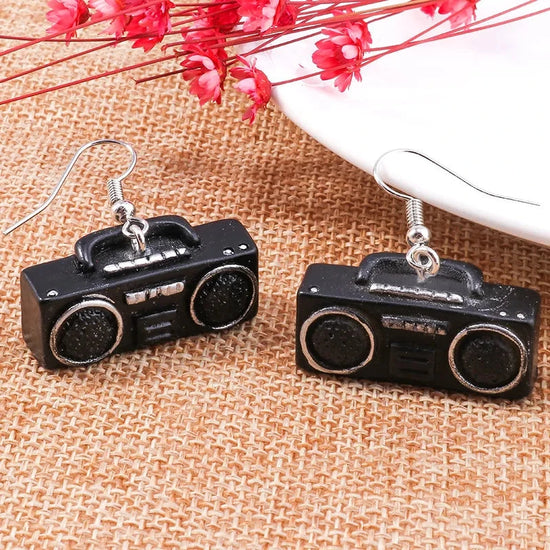 Personalized Old Item Earrings Telephone TV Iron Radio Retro Chinese Style Earrings Jewelry SS69