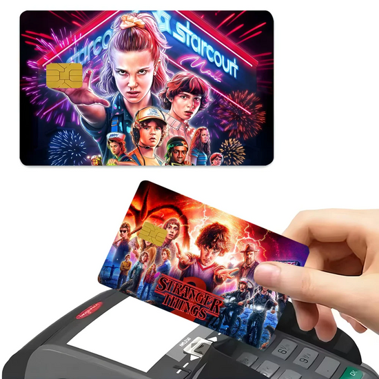 Stranger Things Credit Card Skin Stickers For VISA Bank Card Transportation Card Waterproof Sticker Anti-scratch Women Gift SS69