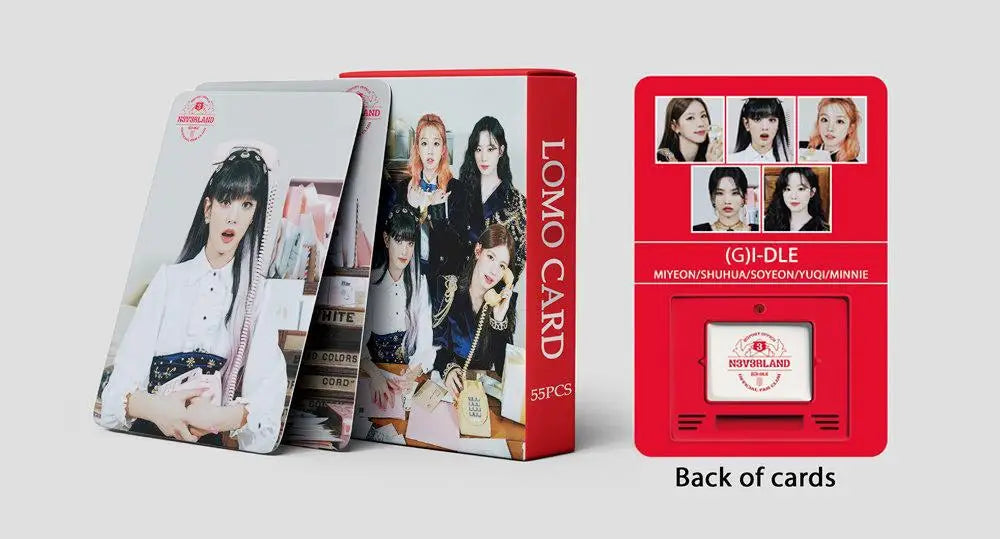 KPOP 55cards/set (G) I-DLE Album Card I FEEL Album GIDLE Ye Shuhua MINNIE Printed Photo Card LOMO Card Gift For Girls Collection SS69