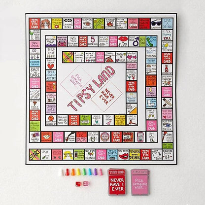 Tipsy Drinking Board Game Leather Land Drinking Games for Adults Interactive Girls Night Drinking Games Bachelorette Party Games SS69