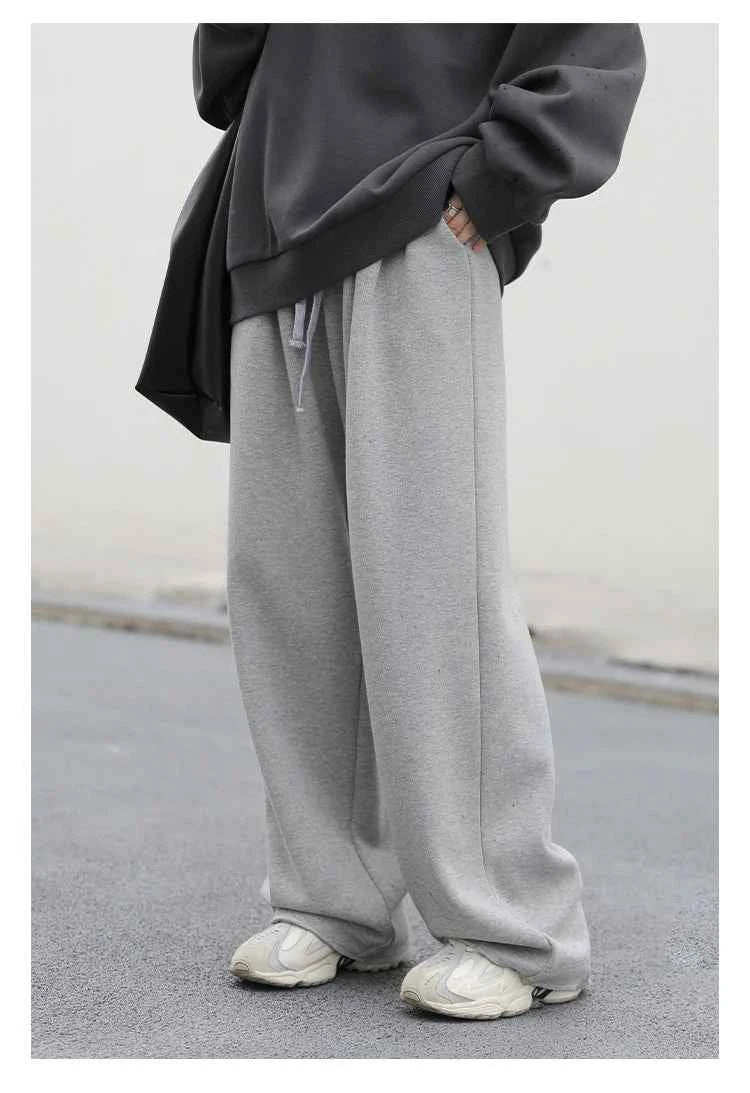 CHIC VEN Women's Pant Streetwear Solid Loose New Drawstring Sports Casual Trousers High Waisted Pants Autumn Winter 2025