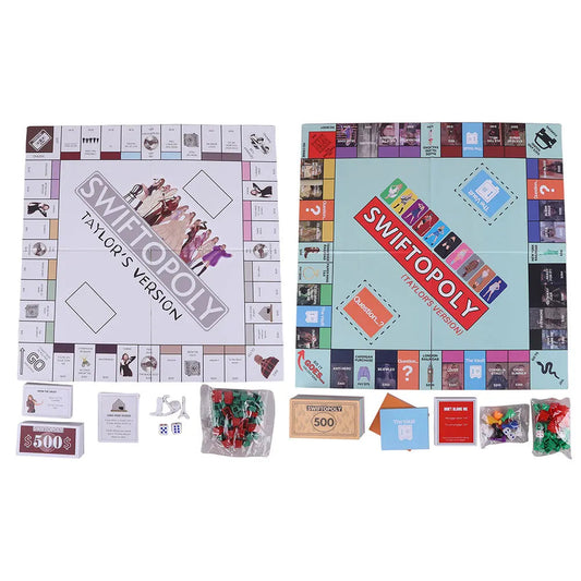 Taylor's Monopoly Board Game Fun Party Family Interactive Chess Games Swiftopoly Board Game Adults Fans Interactive Board Game SS69