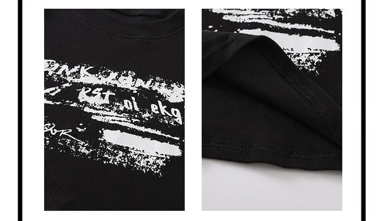Girls K-Pop Street Dance Crop Top & Hot Pants Set