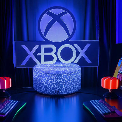 NEON GAMER 3D Lamp LED Night Light Gaming Setup RGB Children's Lamps Gamer Room Decoration Bedroom Table Lamp Personalized Gifts SS69