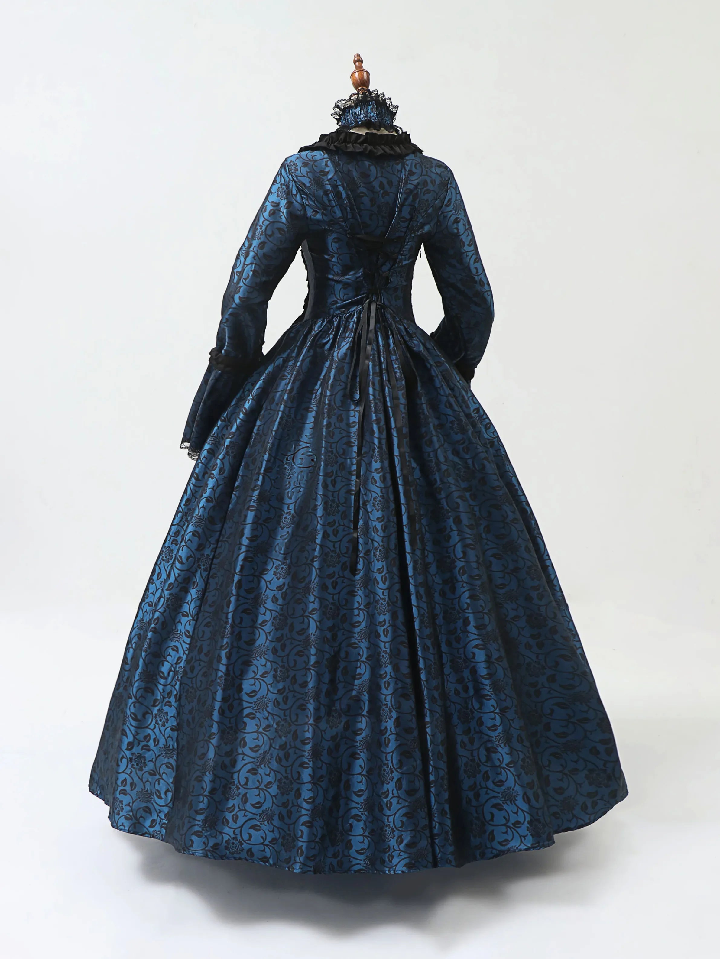 Cosplay Marie Antoinette Dress Medieval Flare Sleeve Victorian Party Formal Gown Renaissance Gothic Floral Robe