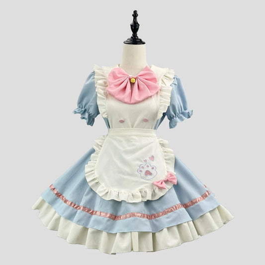 Cat Lolita Maid Dress Costumes Cosplay New Cute for Cat Girls Woman Waitress Maid Party Stage Costume size S-5XL Anime  DRESSES SS69