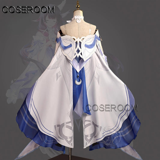 Genshin Impact Columbina Cosplay Costume Set Polyester Uniform for Women