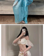 Egyptian Queen Knit Belly Dance Cosplay Costume Set for Women