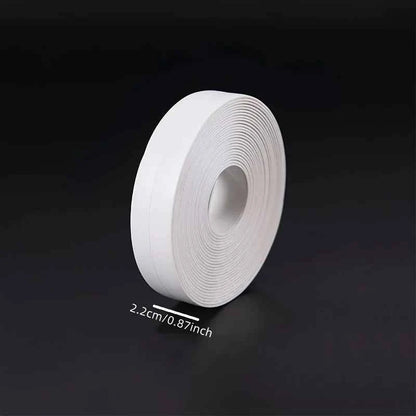 1roll White Stain Resistant PVC Waterproof Caulk Tape for Bathroom and Toilet, Self-Adhesive Sealant Strip for Wall, Sink, Floor