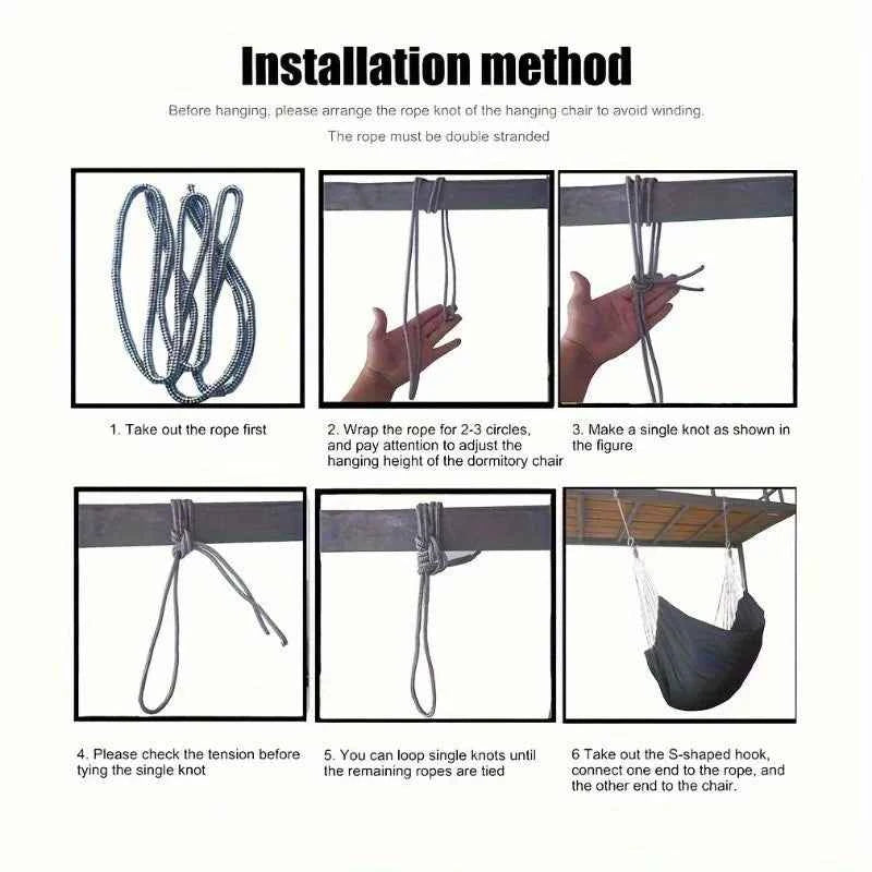 Outdoor Thickened Canvas Hammock/hammock accessories，Camping Outdoor Swing Net Hed Anti Rollover Striped Hanging Chair Hammock