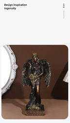 Greek Goddess of Fortune Resin Figurine - Antique Style Home Decor